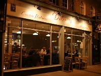 font of the restaurant at night